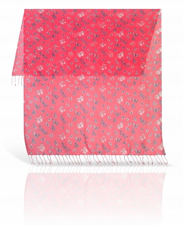 Палантин Женский S20-BUTTFLY/SHOCK.PINK